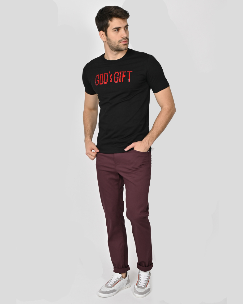 TRICOU NEGRU CU DESEN 240161131734-2 02