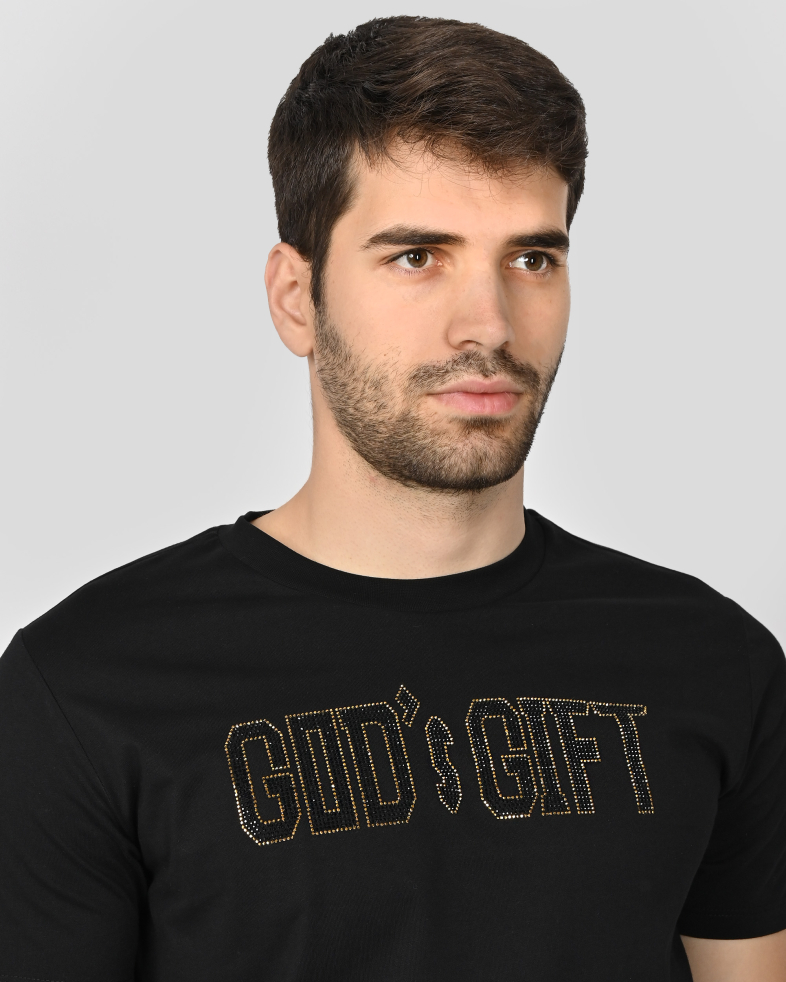 TRICOU NEGRU CU DESEN 240161131734-3 04