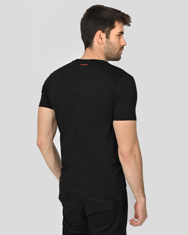 TRICOU NEGRU CU DESEN 240161131734-3 09