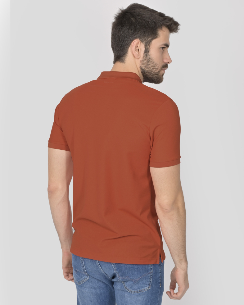 TRICOU POLO PORTOCALIU 240161131737-8 09