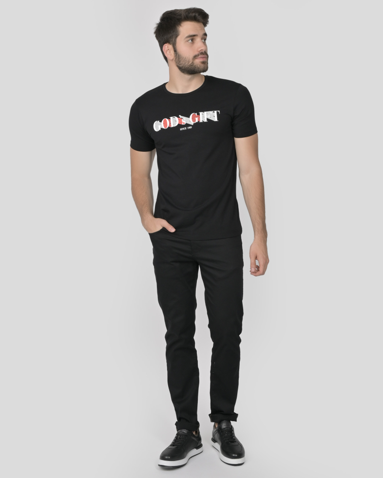 TRICOU NEGRU CU DESEN 240161131741-1 02