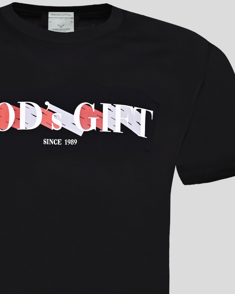 TRICOU NEGRU CU DESEN 240161131741-1 05