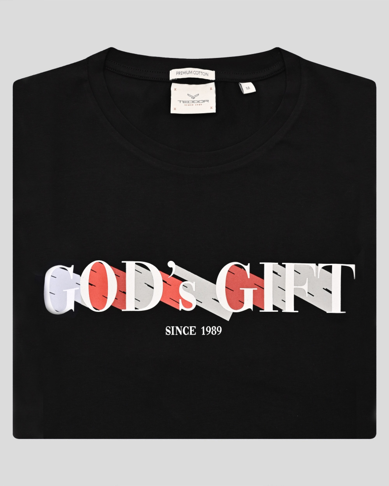 TRICOU NEGRU CU DESEN 240161131741-1 06