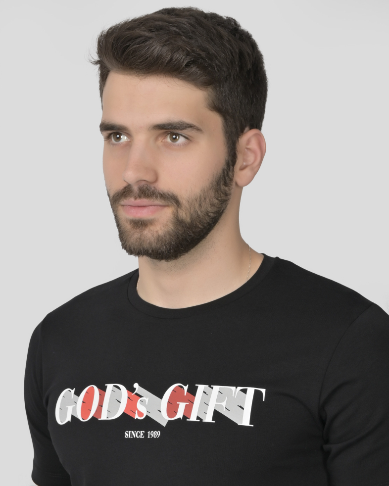TRICOU NEGRU CU DESEN 240161131741-1 04
