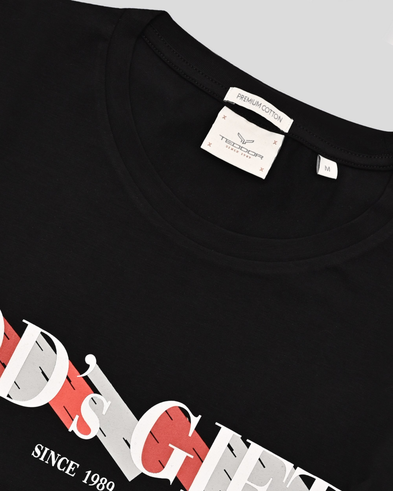 TRICOU NEGRU CU DESEN 240161131741-1 07