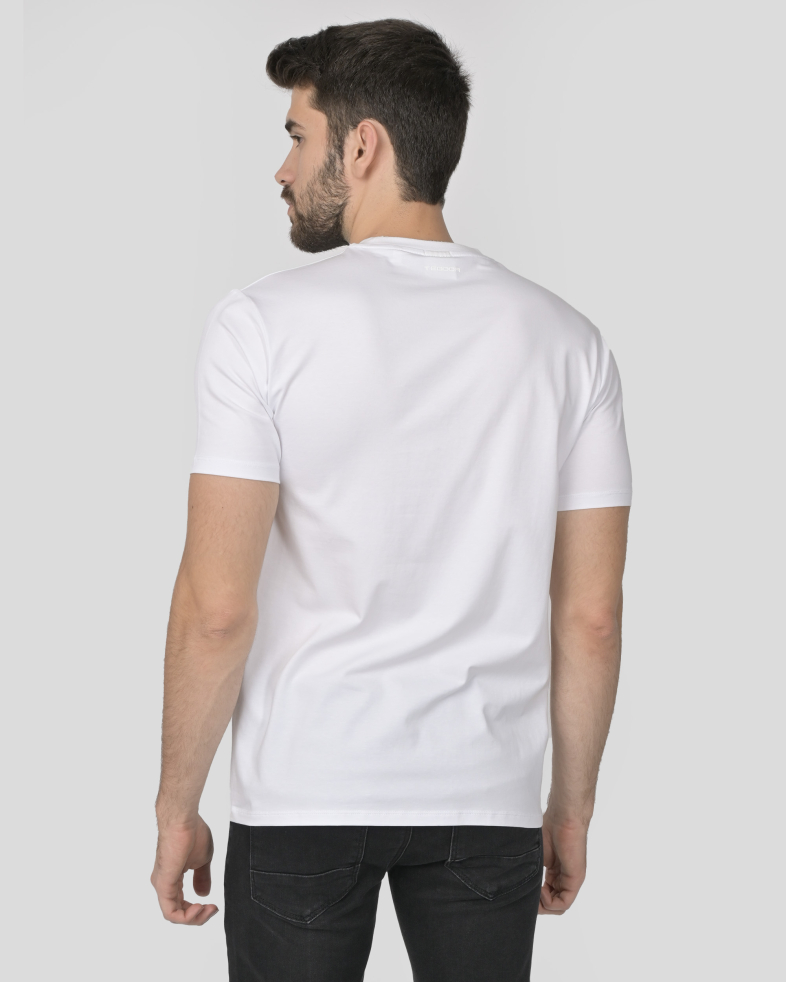 TRICOU ALBU CU DESEN 240161131751-2 09