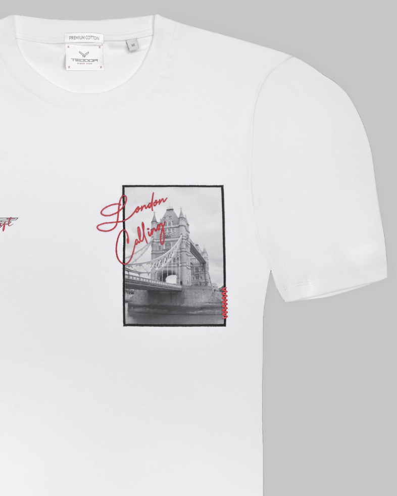 TRICOU ALBU CU DESEN 240161131751-2 06