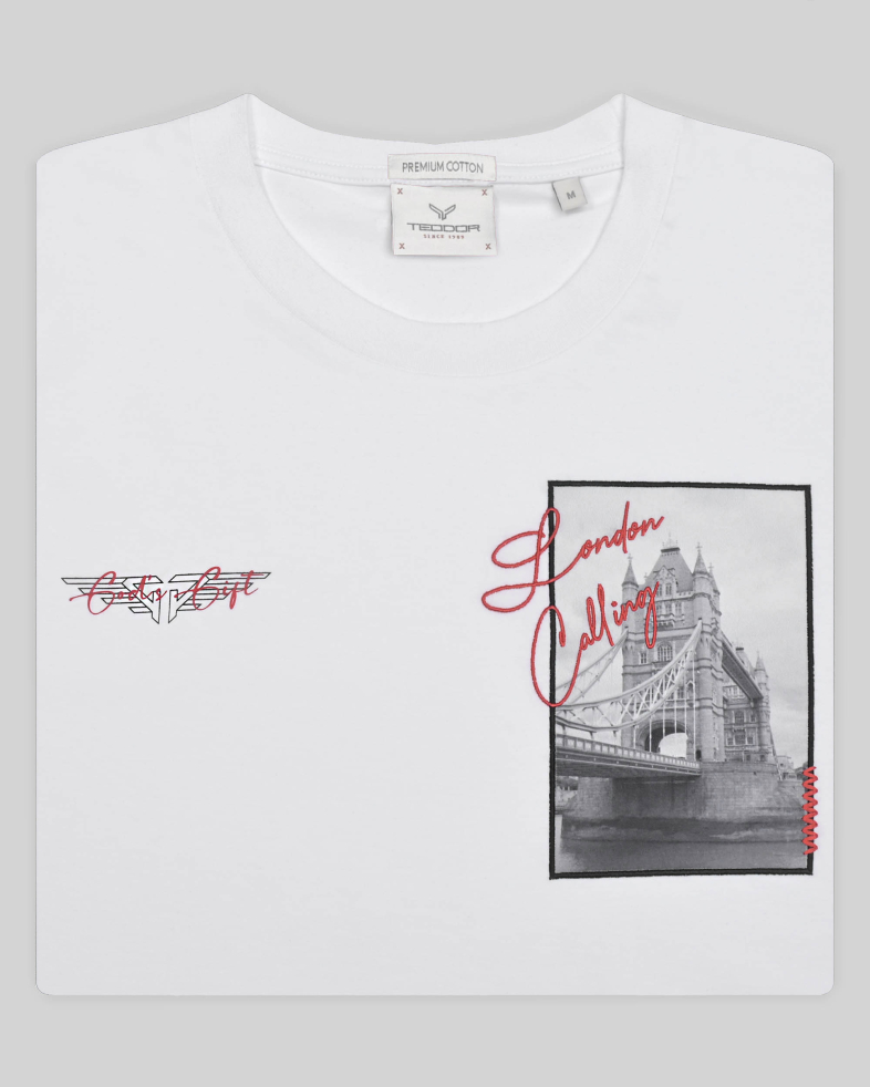 TRICOU ALBU CU DESEN 240161131751-2 07