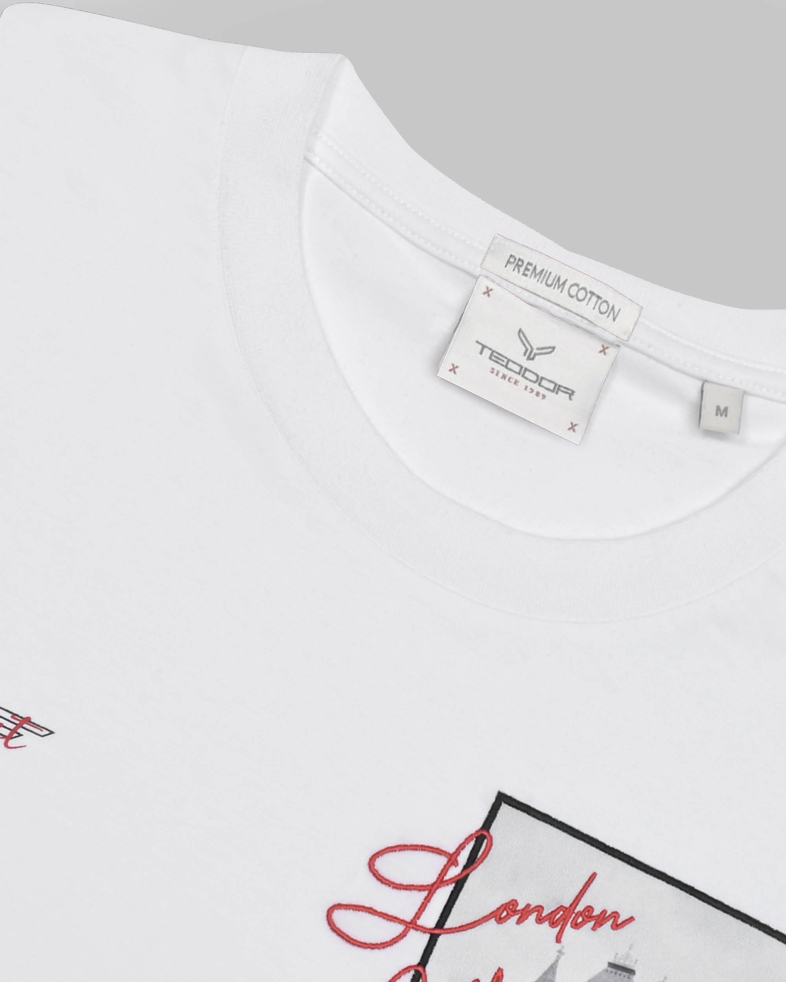 TRICOU ALBU CU DESEN 240161131751-2 08
