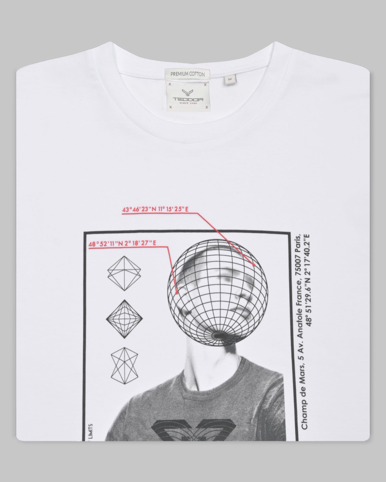 TRICOU ALBU CU DESEN 240161131756-1 06