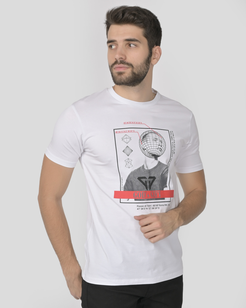 TRICOU ALBU CU DESEN 240161131756-1 03