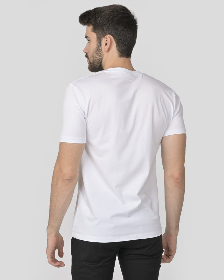TRICOU ALBU CU DESEN 240161131756-1 08