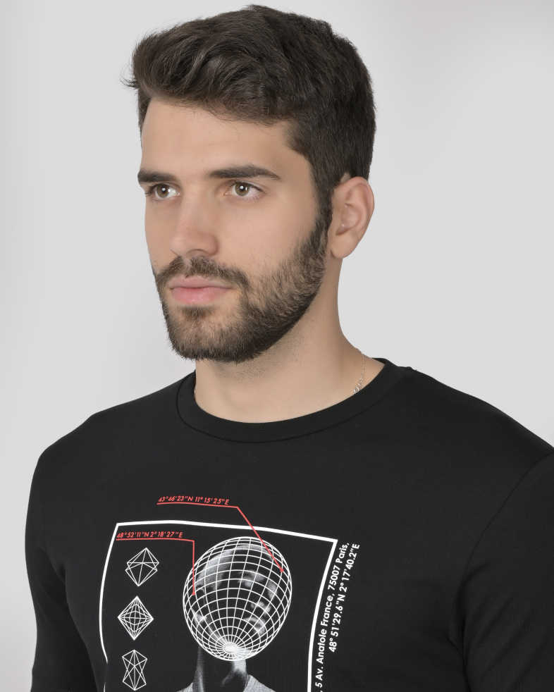 TRICOU NEGRU CU DESEN 240161131756-2 04
