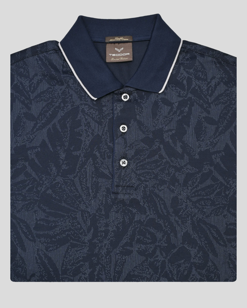 TRICOU POLO BLEUMARIN PRINT FLORAL 250110131801-3 06