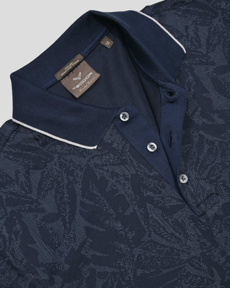 TRICOU POLO BLEUMARIN PRINT FLORAL 250110131801-3 07