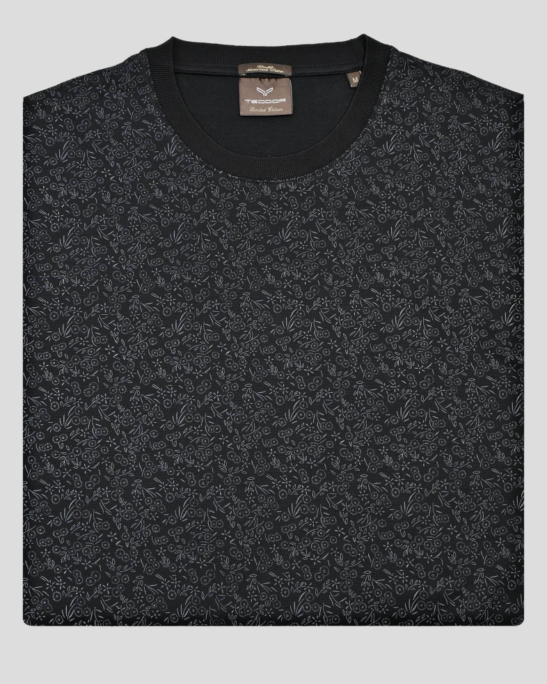 TRICOU NEGRU PRINT GEOMETRIC 250110131803-2 06