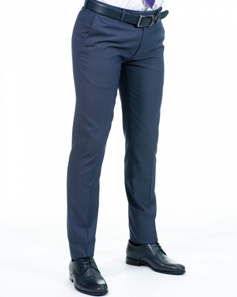 COSTUM SUPER SLIM STRUCTURAT DE CULOARE GRI  ALBASTRU 190116011056-1 07