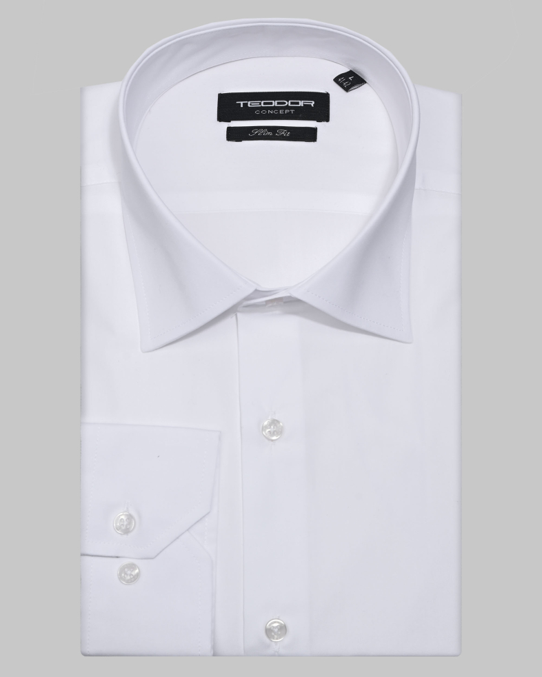 CĂMAȘĂ CLASIC POPLIN ÎN NUANTA ALBA 05044469-2 01