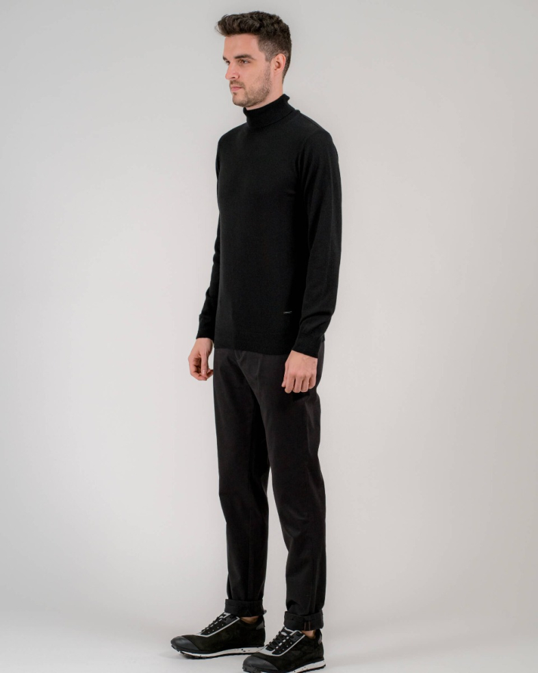 PULOVER NEGRU GULER POLO 210241055233-1 02