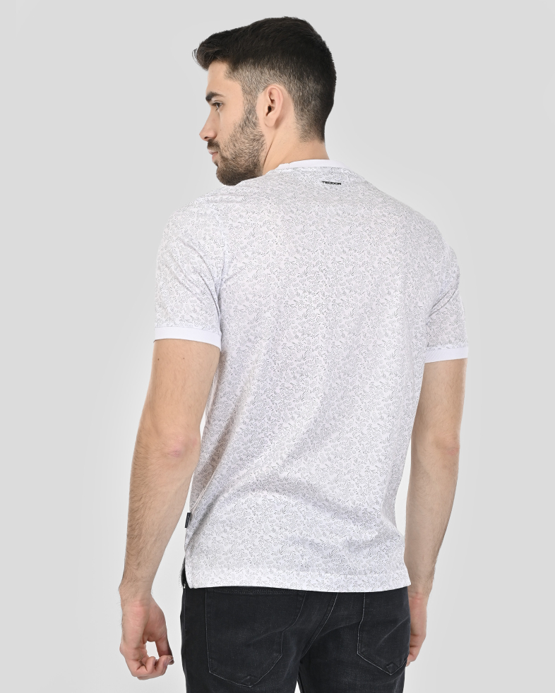 TRICOU ALB PRINT GEOMETRIC 250110131803-1 08