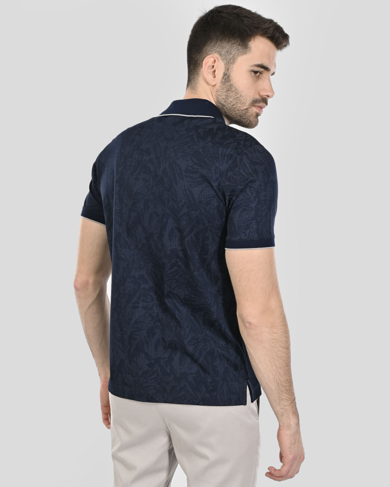 TRICOU POLO BLEUMARIN PRINT FLORAL 250110131801-3 08