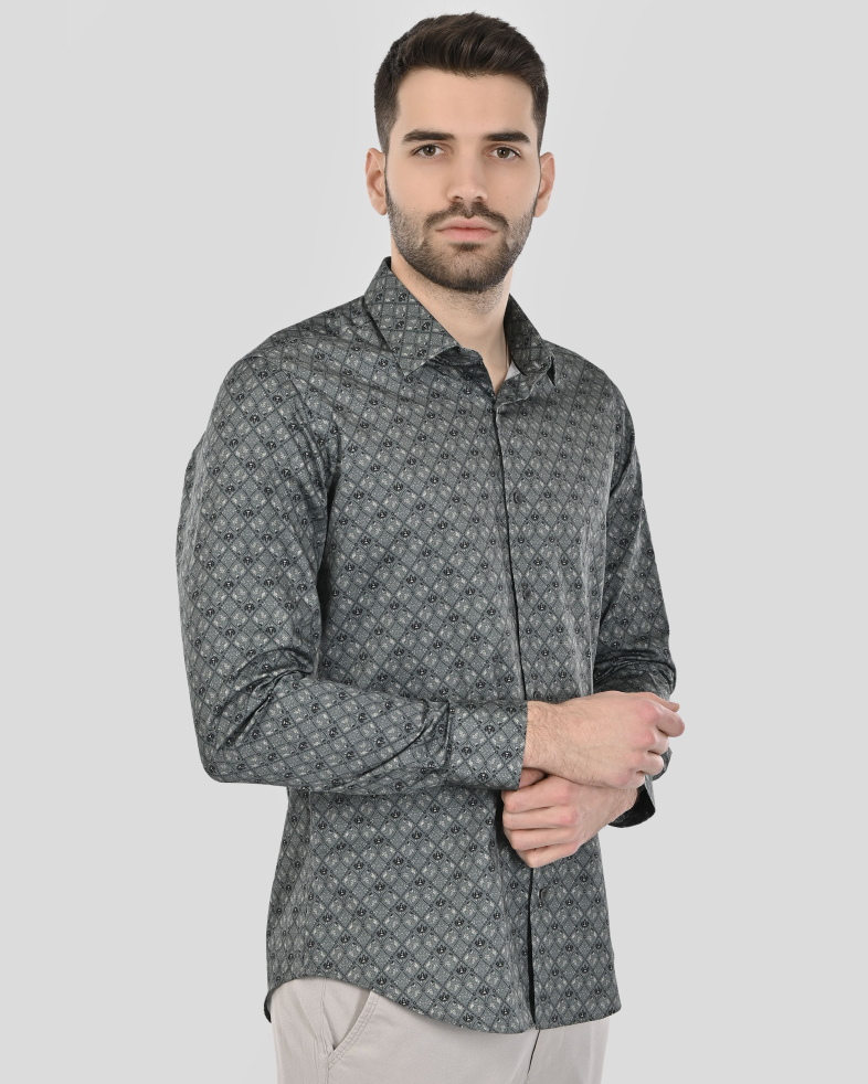 CAMASA SLIM GRI  PRINT GEOMETRIC 250135045073-3 03