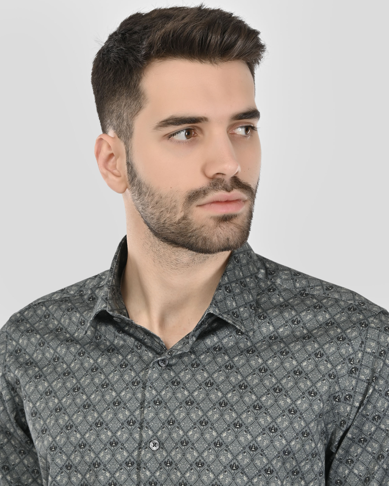 CAMASA SLIM GRI  PRINT GEOMETRIC 250135045073-3 04