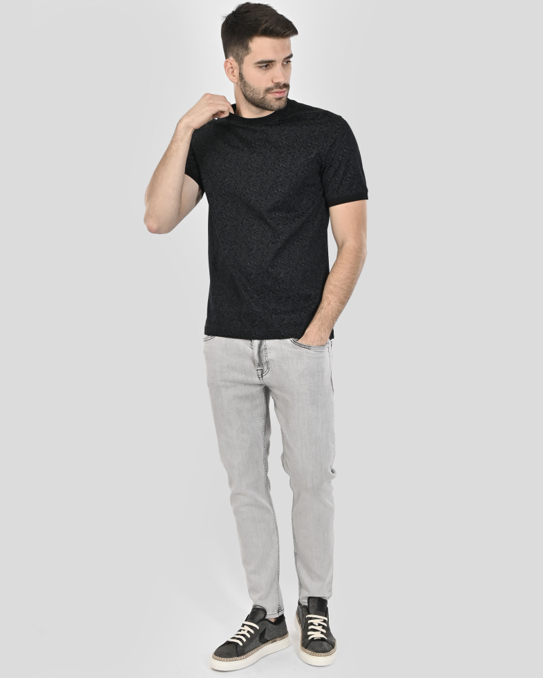 TRICOU NEGRU PRINT GEOMETRIC 250110131803-2 02