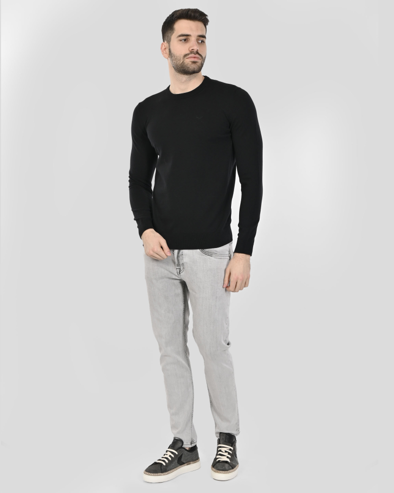 PULOVER NEGRU GULER ROTUND 250108055390-1 02