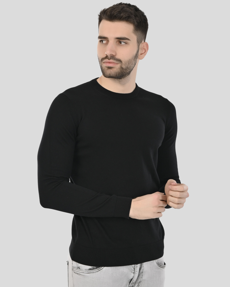 PULOVER NEGRU GULER ROTUND 250108055390-1 03