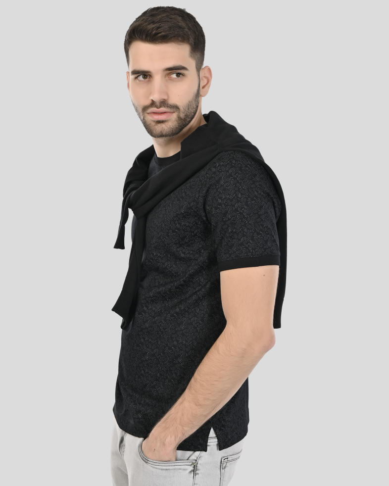PULOVER NEGRU GULER ROTUND 250108055390-1 05