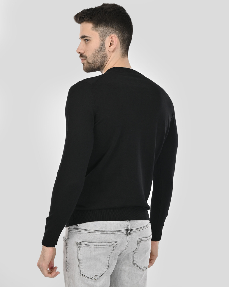 PULOVER NEGRU GULER ROTUND 250108055390-1 09