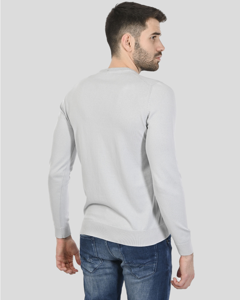 PULOVER GRI GULER ROTUND 250108055390-4 08