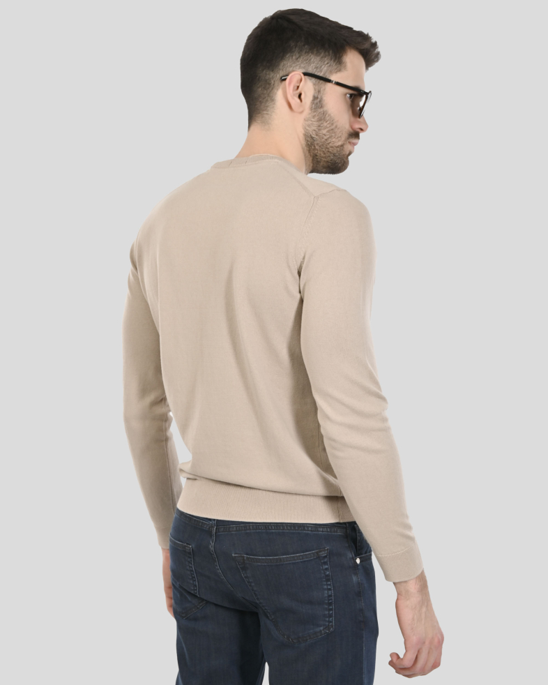 PULOVER BEJ GULER ROTUND 250108055390-10 08