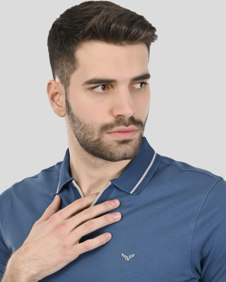 TRICOU  ALBASTRU GULER IN V 250110131783-4 04