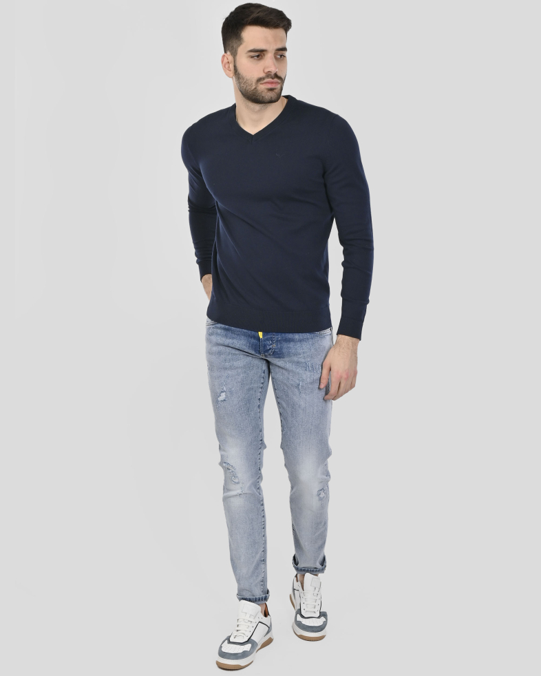 PULOVER BLEUMARIN GULER IN V 250108055391-2 02