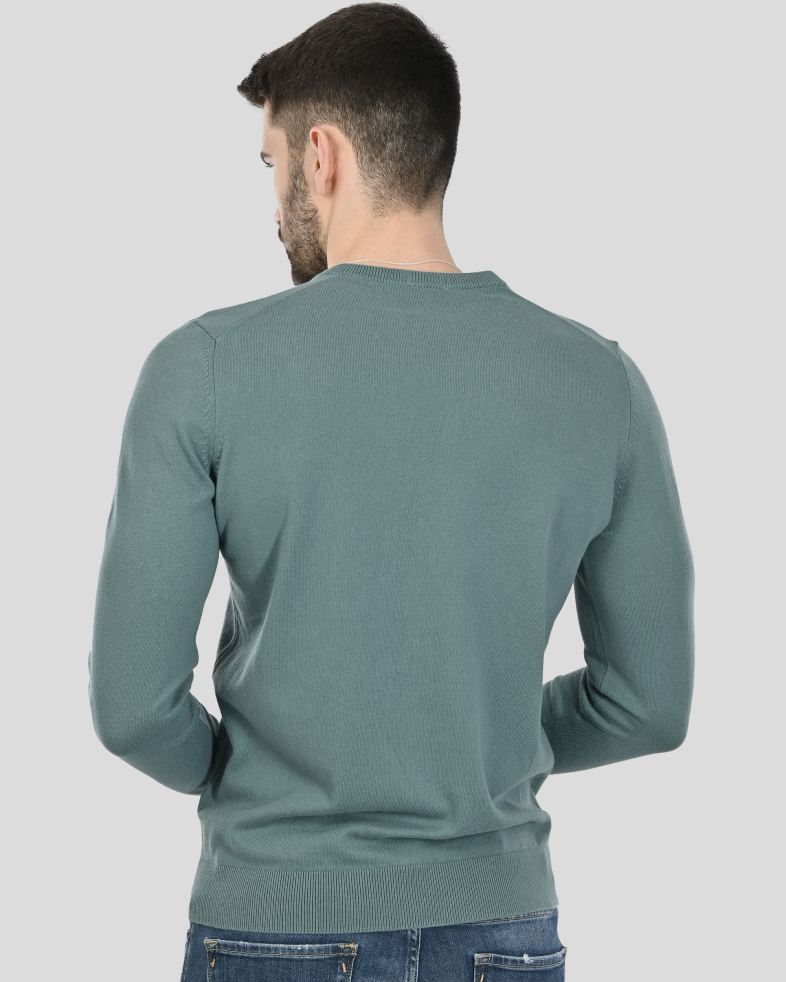 PULOVER VERDE GULER IN V 250108055391-4 09