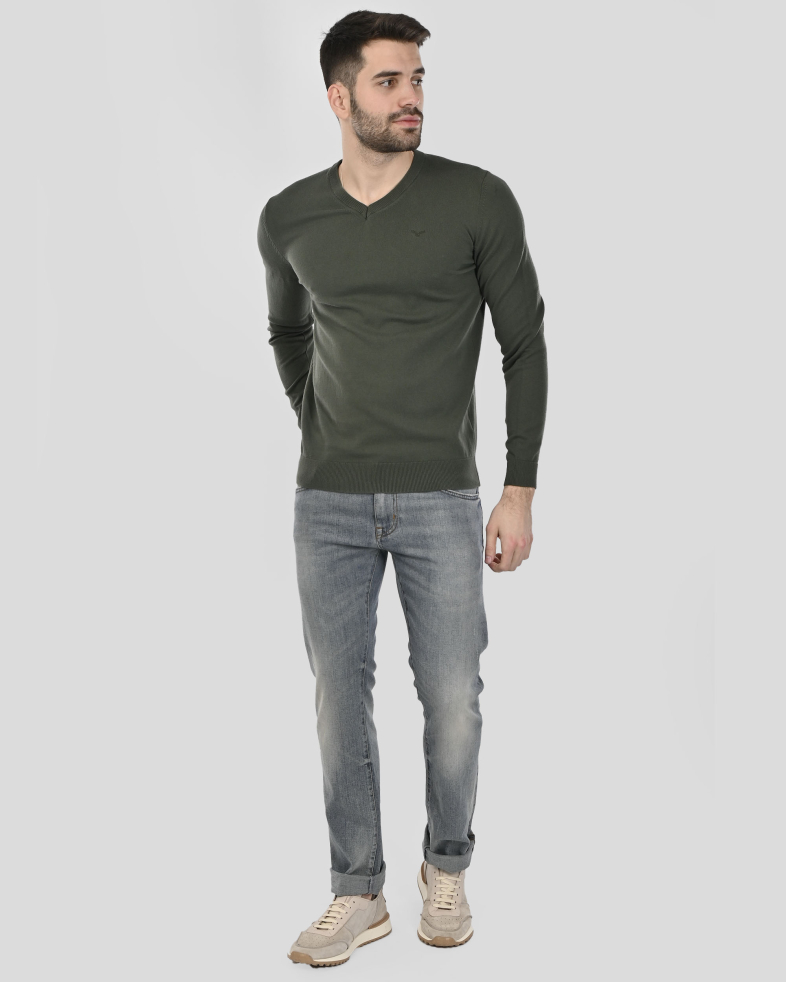 PULOVER VERDE GULER IN V 250108055391-7 02