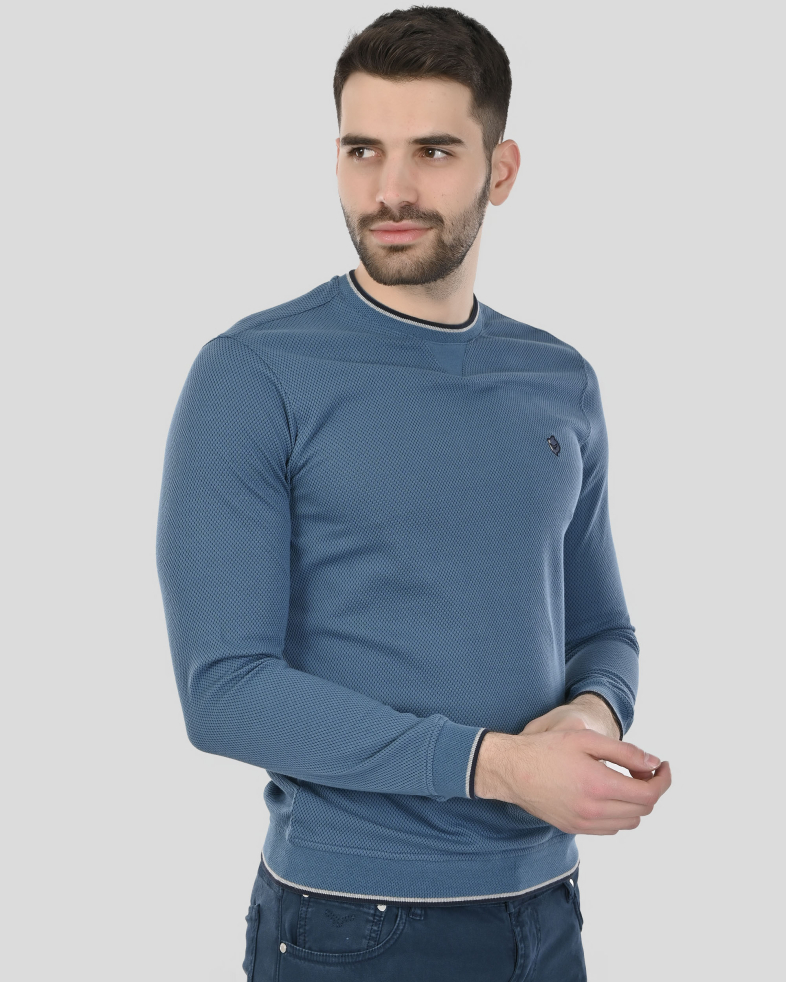 BLUZA ALBASTRA CU GULER ROTUND 240210141566-2 03