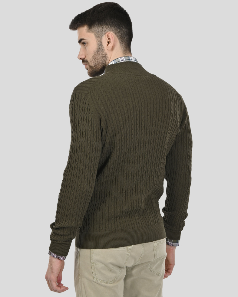 PULOVER VERDE CU FEROMAR 240208105384-3 08