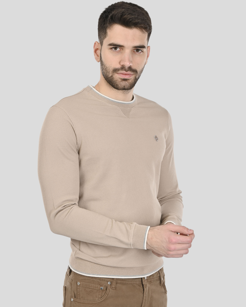 BLUZA BEJ CU GULER ROTUND 240210141566-4 03