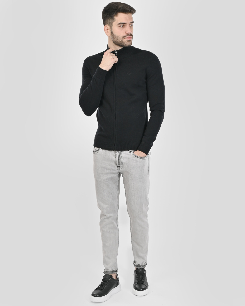 PULOVER NEGRU CU FERMOAR 240208105382-1 02