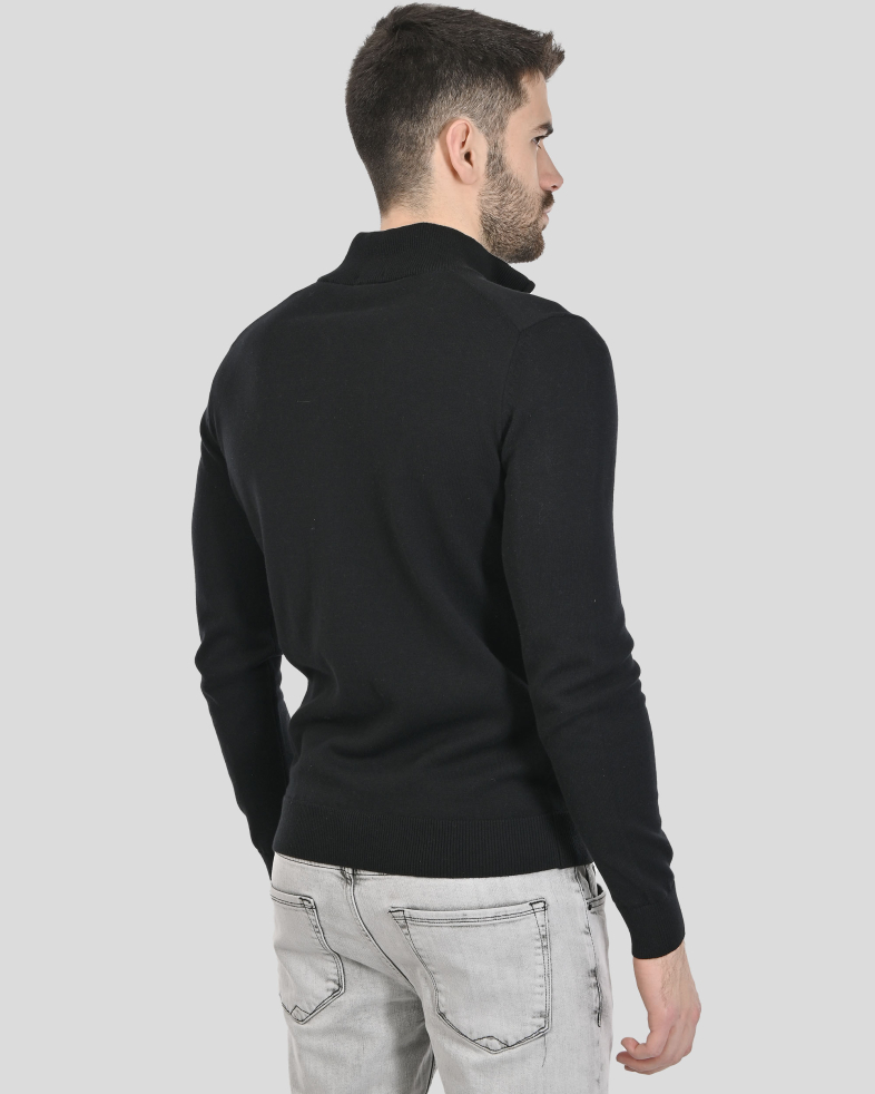 PULOVER NEGRU CU FERMOAR 240208105382-1 08