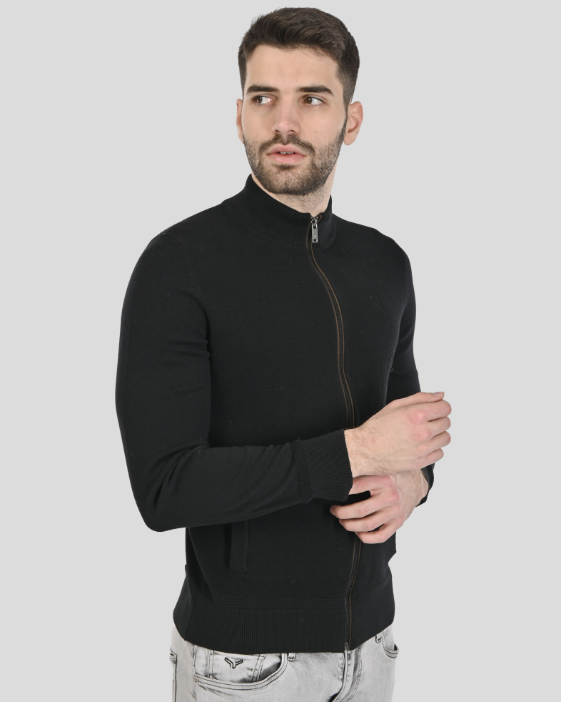 PULOVER NEGRU CU FERMOAR 240208105364-1 03