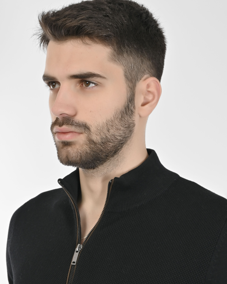 PULOVER NEGRU CU FERMOAR 240208105364-1 04