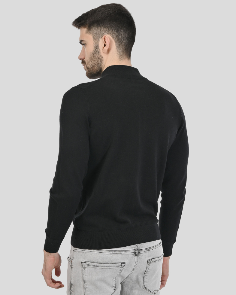 PULOVER NEGRU CU FERMOAR 240208105364-1 08