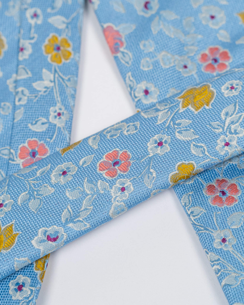 COMPLECT CRAVATA SI BATISTA BLEU PRINT GEOMETRIC 230150133627-45 04