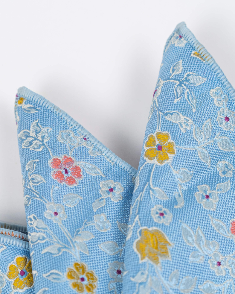 COMPLECT CRAVATA SI BATISTA BLEU PRINT GEOMETRIC 230150133627-45 05