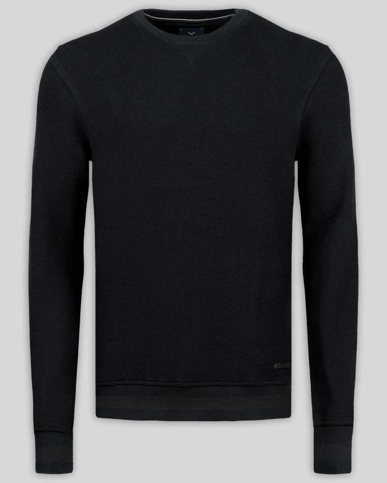 BLUZA NEAGRA CU GULER ROTUND 230210141532-1 01