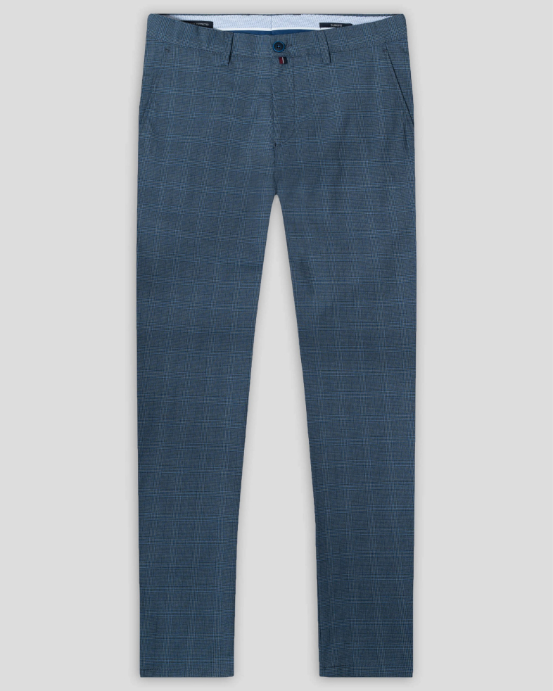 PANTALONI SLIM ALBASTRI IN CAROURI 240134088535-2 01